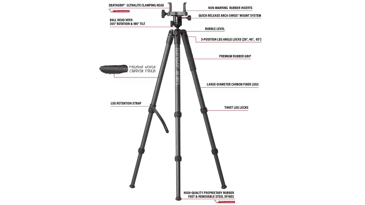 BOG Death Grip Infinite Carbon Fibre Tripod System 3