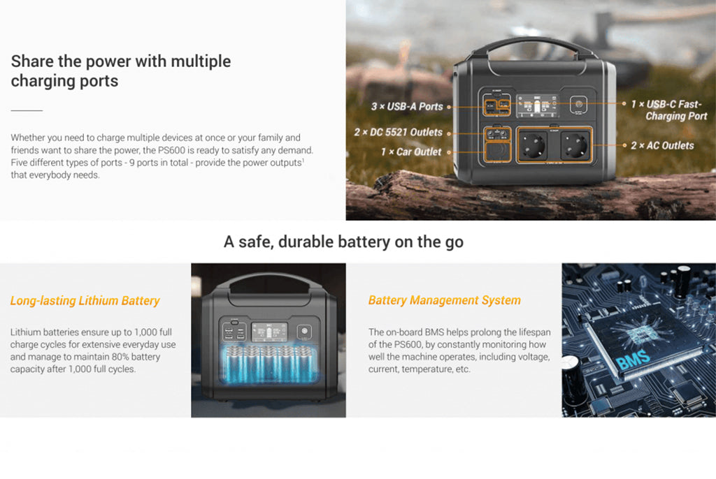 EZVIZ PS600 Portable Power Station 7