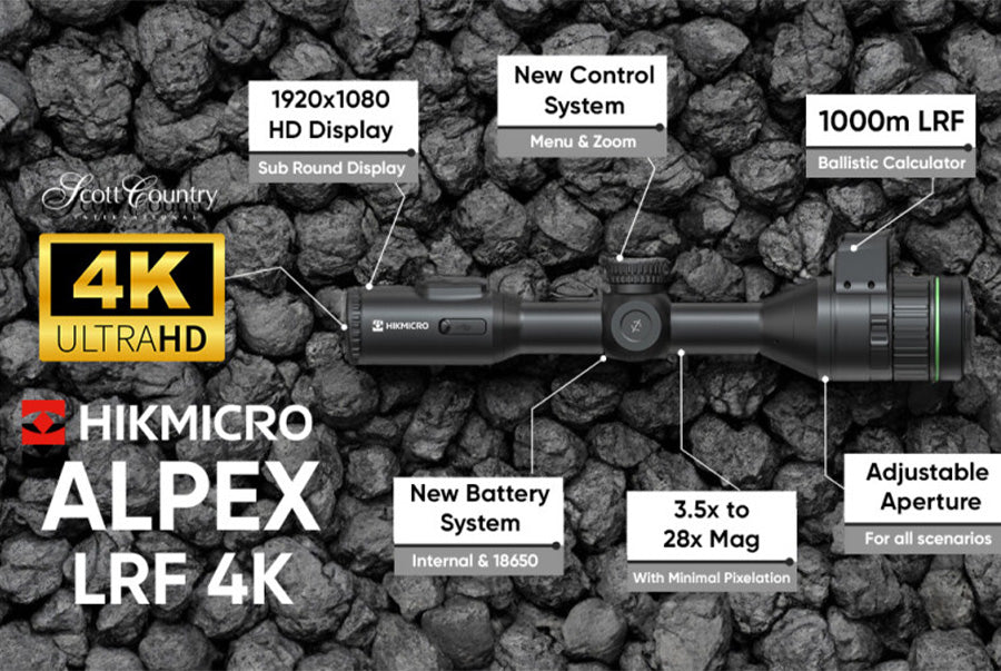 HikMicro Alpex LRF 4K A50EL Digital Day and Night Vision Riflescope 5