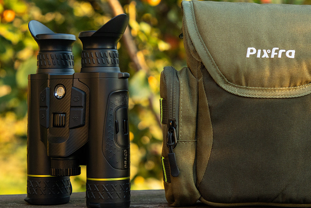 Pixfra Draco D635-4K – Flagship 4K Multispectral Thermal Binoculars with Laser Rangefinder 5