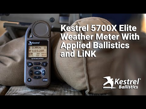 Kestrel 5700X Elite Weather Metre with Applied Ballistics and LiNK